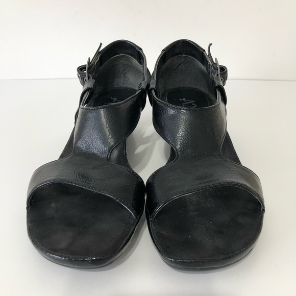 A2 by Aerosoles Black Wedge Sandals - Picture 2 of 9